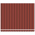 VidaXL Ręczna markiza chowana z LED Pomarańczowo-brązowa 400x350 cm