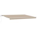 Automatyczna markiza chowana vidaXL beżowa 450x300 cm, Materiał zastępczy do markizy vidaXL 4.5x3 m beżowy