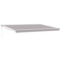 Automatyczna markiza vidaXL jasnoszara 450x300 cm, Materiał zamienny do markizy vidaXL dla ramy 4,5x3 m jasnoszara