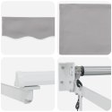 Automatyczna markiza vidaXL jasnoszara 450x300 cm, Materiał zamienny do markizy vidaXL dla ramy 4,5x3 m jasnoszara