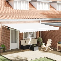Biała markiza chowana vidaXL 450x300 cm, Materiał wymienny do markizy vidaXL 4.5x3 m Biały