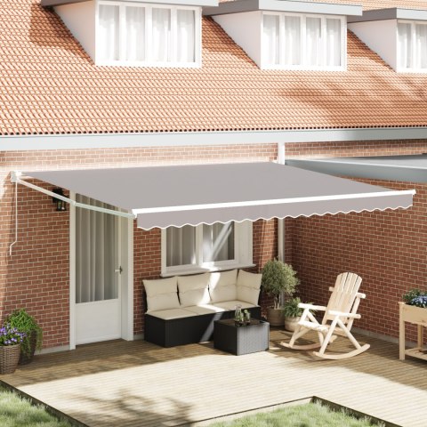 Markiza Ręczna vidaXL Szara 450x300 cm, Materiał zapasowy do markizy vidaXL dla ramy 4,5x3 m Szary