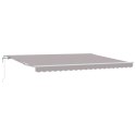 Markiza automatyczna składana vidaXL jasnoszara 450x350 cm, Materiał zamienny do markizy vidaXL 4,5x3,5 m jasnoszary