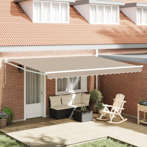 Markiza ręczna vidaXL Beżowa 450x300 cm, Materiał zastępczy do markizy vidaXL 4,5x3 m Beżowy