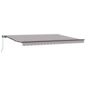 Markiza ręczna vidaXL Jasnoszara 450x300 cm, Materiał do wymiany markizy vidaXL do ramy 4.5x3 m Jasnoszara