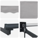Ręczna markiza vidaXL zwijana Szara 450x300 cm, Materiał zamienny do markizy vidaXL na ramę 4,5x3 m Szary