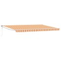 VidaXL Automatyczna Chowana Markiza Żółta i Pomarańczowa 500x300 cm