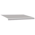 VidaXL Automatyczna Rozkładana Markiza Jasnoszara 450x350 cm, VidaXL Wymienna Tkanina do Markizy dla Ramy 4.5x3.5 m Jasnoszara