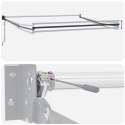 VidaXL Automatyczna chowana markiza Beżowa 500x300 cm, vidaXL Materiał zamienny markizy dla ramy 5x3 m Beżowa