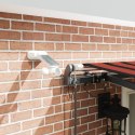 VidaXL Automatyczna markiza rozkładana z diodami LED w pomarańczowym i brązowym, 500x300 cm