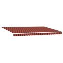 VidaXL Automatyczna rozkładana markiza pomarańczowo-brązowa 500x300 cm