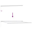 VidaXL Czarne Manualne Zadaszenie Chowane 500x300 cm, vidaXL Materiał do wymiany zadaszenia dla ramy 5x3 m Czarne
