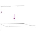 VidaXL Manualna chowana markiza czarna 500x300 cm, vidaXL Materiał do markizy 5x3 m czarny