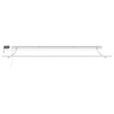 VidaXL Manualna markiza chowana z LED Biała 450x300 cm, vidaXL Tkanina wymienna do markizy 4.5x3 m Biała