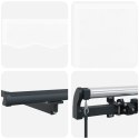 VidaXL Ręczna markiza chowana biała 450x300 cm, vidaXL Materiał zamienny do markizy 4,5x3 m biała