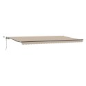 Automatyczna chowana markiza vidaXL z LED beżowa 600x300 cm, Materiał zamienny do markizy vidaXL dla ramy 6x3 m beżowy