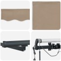 Automatyczna chowana markiza vidaXL z LED beżowa 600x300 cm, Materiał zamienny do markizy vidaXL dla ramy 6x3 m beżowy