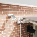 Automatyczna chowana markiza z LED, jasnoszara 500x350 cm, Materiał do wymiany markizy vidaXL dla ramy 5x3.5 m jasnoszarej