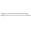 Manualna markiza vidaXL z diodami LED Biała 600x300 cm, Materiał zastępczy do markizy vidaXL na ramę 6x3 m Biała