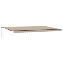 Markiza ręczna vidaXL Beżowa 600x300 cm, Materiał zastępczy do markizy vidaXL dla ramy 6x3 m Beżowy