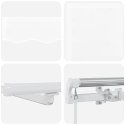 Ręczna markiza chowana vidaXL z LED biała 600x300 cm, Tkanina do wymiany markizy vidaXL dla ramy 6x3 m biała