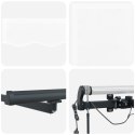 VidaXL Automatyczna chowana markiza z LED Biała 600x300 cm, vidaXL Tkanina do wymiany markizy dla ramy 6x3 m Biała