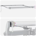 VidaXL Automatyczna markiza chowana czarna 500x350 cm, vidaXL Wymienna tkanina markizy do ramy 5x3,5 m czarna