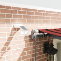 VidaXL Automatyczna markiza chowana z LED w pomarańczowym i brązowym 600x300 cm