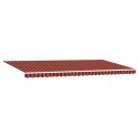 VidaXL Automatyczna markiza chowana z LED w pomarańczowym i brązowym 600x300 cm