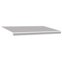 VidaXL Manualna Markiza Chowana z LED Jasnoszara 500x350 cm, vidaXL Materiał wymienny markizy na ramę 5x3.5 m Jasnoszara