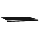 VidaXL Ręczna Markiza chowana z LED Czarna 600x300 cm, vidaXL Materiał do wymiany markizy dla ramy 6x3 m Czarna