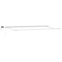VidaXL Ręczna markiza chowana z LED w żółtym i pomarańczowym 600x300 cm