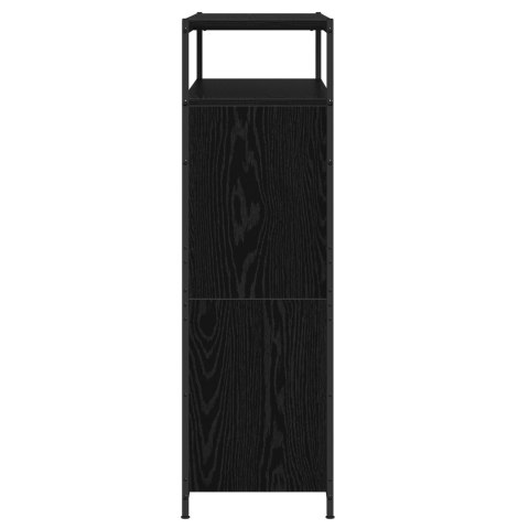 VidaXL Szafka na buty z 4 szufladami przesuwnymi Czarny Dąb 100x34x112 cm VidaXL Szafka na buty z 4 szufladami przesuwnymi Czarny Dąb 100x34x112 cm