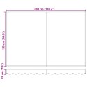VidaXL Fabric Markiza zamienna 3x2 m antracytowa