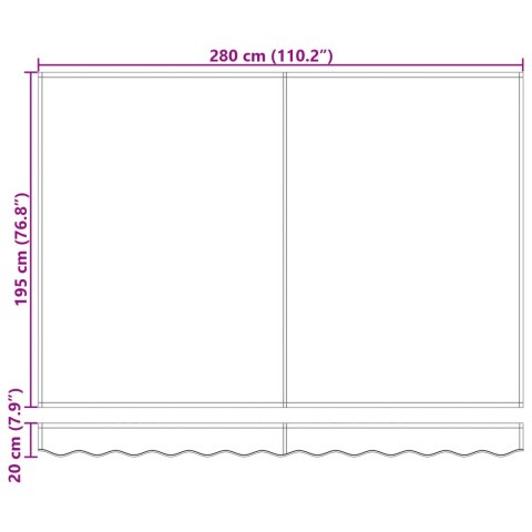 VidaXL Fabric Markiza zamienna 3x2 m antracytowa VidaXL Fabric Markiza zamienna 3x2 m antracytowa