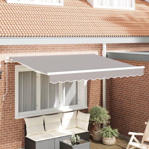 VidaXL Jasnoszary materiał wymienny markizy na stelaż 3.5x2 m VidaXL Jasnoszary materiał wymienny markizy na stelaż 3.5x2 m