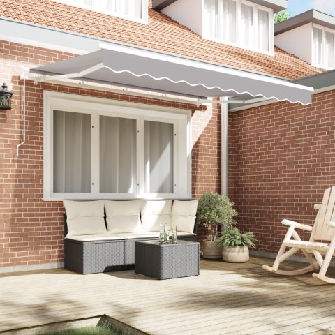 VidaXL Jasnoszary materiał wymienny markizy na stelaż 3.5x2 m VidaXL Jasnoszary materiał wymienny markizy na stelaż 3.5x2 m