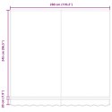 VidaXL Markiza - Jasnoszara zamienna dla ramy 3x2.5 m
