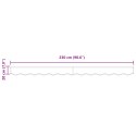 VidaXL Markiza do ramy 2.5 m kremowa 2.3x0.2 m