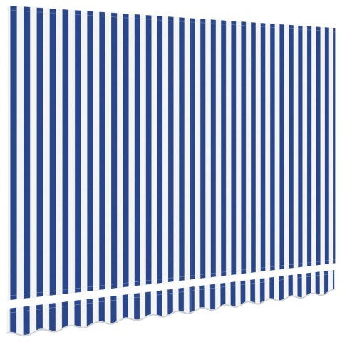 VidaXL Materiał do wymiany do markizy na ramę 3x2 m Niebieska i Biała VidaXL Materiał do wymiany do markizy na ramę 3x2 m Niebieska i Biała
