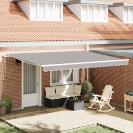 VidaXL Materiał do wymiany markizy 4.5x3 m Jasnoszara