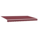 VidaXL Materiał do wymiany markizy na ramę 4x2 m w burgundowym kolorze