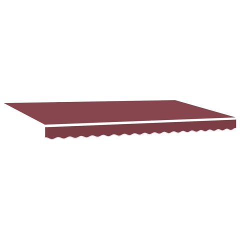 VidaXL Materiał do wymiany markizy na ramę 4x2 m w burgundowym kolorze VidaXL Materiał do wymiany markizy na ramę 4x2 m w burgundowym kolorze