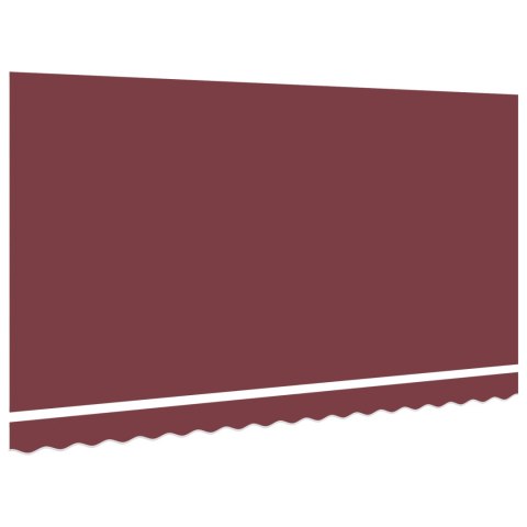 VidaXL Materiał do wymiany markizy na ramę 4x2 m w burgundowym kolorze VidaXL Materiał do wymiany markizy na ramę 4x2 m w burgundowym kolorze