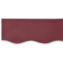 VidaXL Materiał do wymiany markizy na ramę 4x2 m w burgundowym kolorze