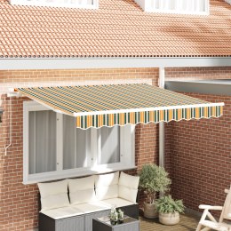 VidaXL Materiał na markizę do ramy 3.5x2.5 m Zielono-żółty