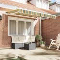 VidaXL Materiał na markizę do ramy 3.5x2.5 m Zielono-żółty