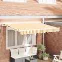 VidaXL Materiał wymienny do markizy na ramę 3,5x2 m Żółty i biały
