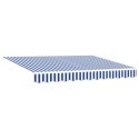VidaXL Materiał wymienny markizy do ramy 2.5 x 2 m - Niebieski i biały