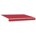 VidaXL Materiał zastępczy do markizy dla ramy 3.5x2.5 m Czerwony